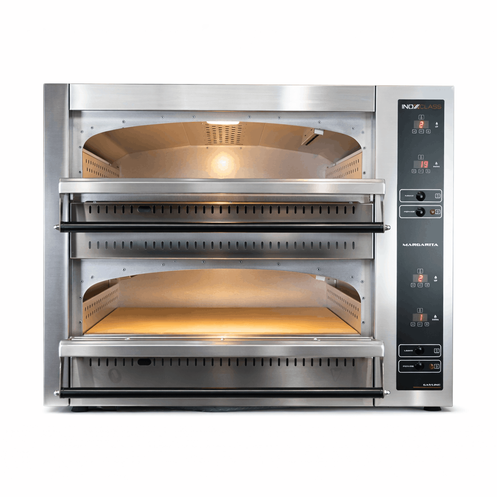 Gas Pizzaofen Digital - 6 + 6 x 30 cm